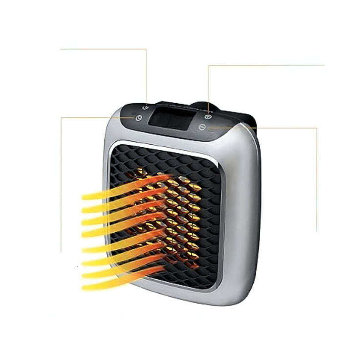 Ceramiczny grzejnik ścienny z termostatem 16–32 °C