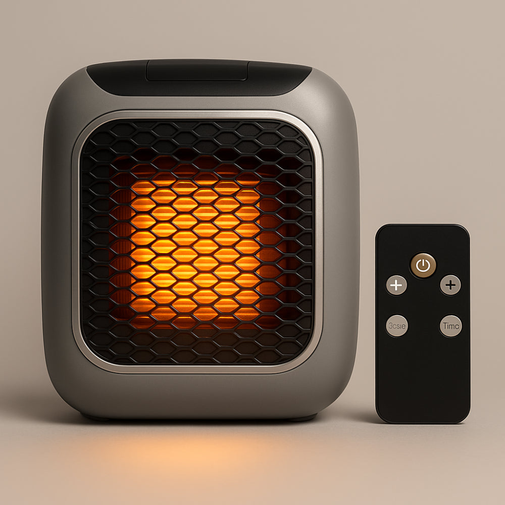 Ceramiczny grzejnik ścienny z termostatem 16–32 °C