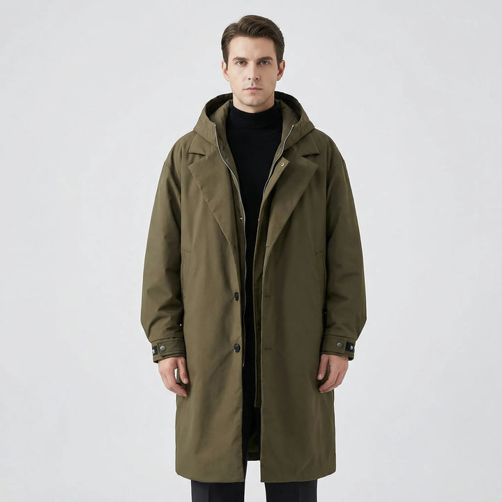 Klasyczna męska parka w stylu trencza - Armando