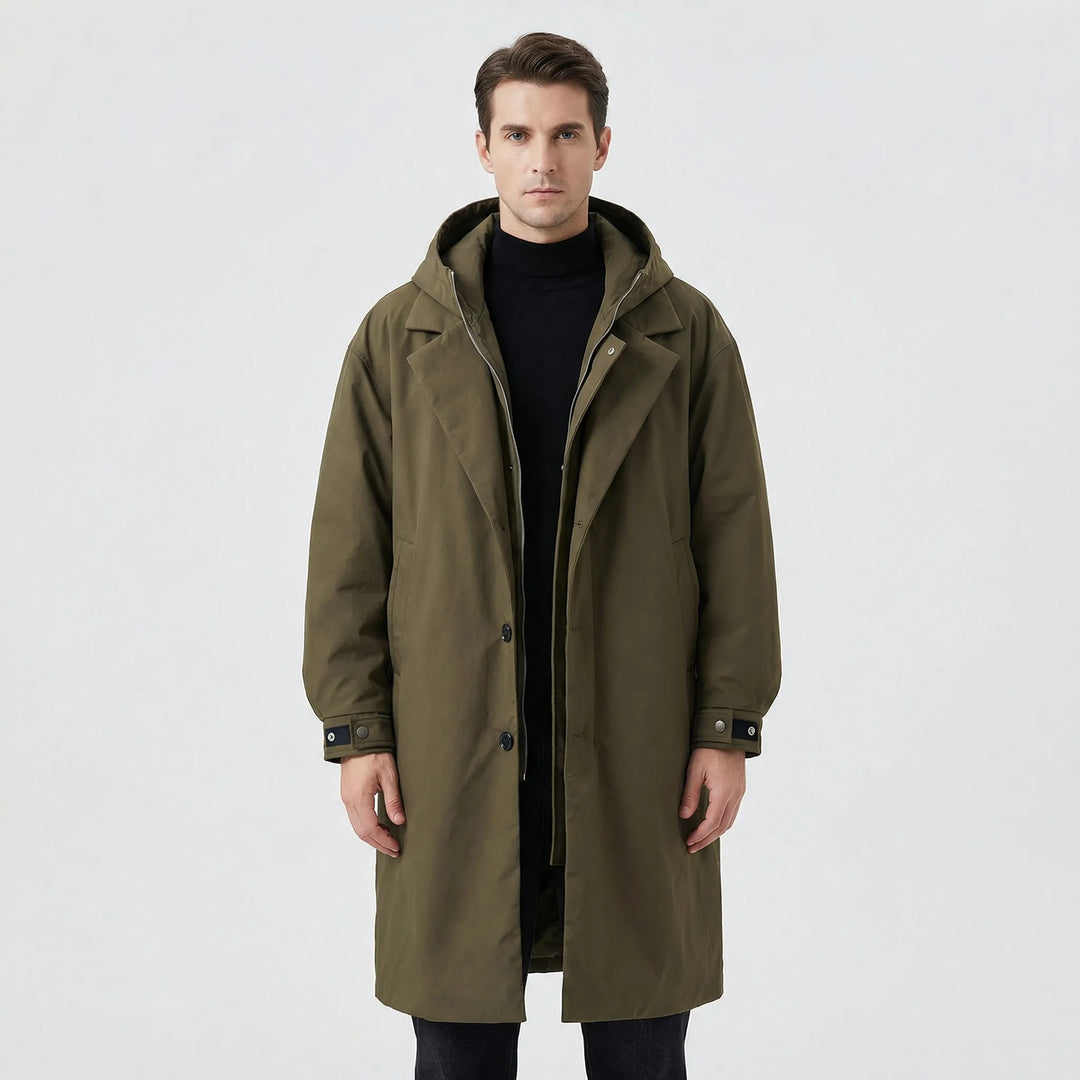 Klasyczna męska parka w stylu trencza - Armando