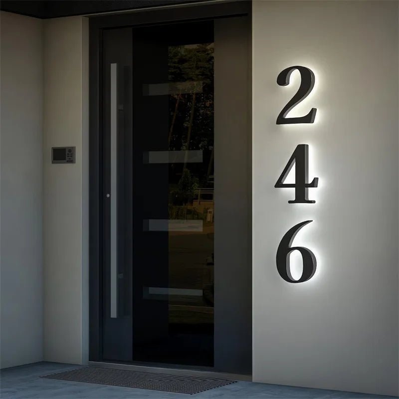 LICHTZEICHEN – personalizowane numery domów LED do nowoczesnych domów