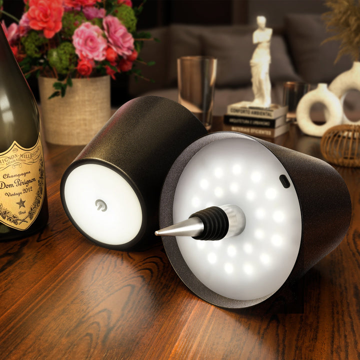 PrestigeBeam BottleLamp | Wszechstronne oświetlenie LED do butelek – ekologiczne i przenośne