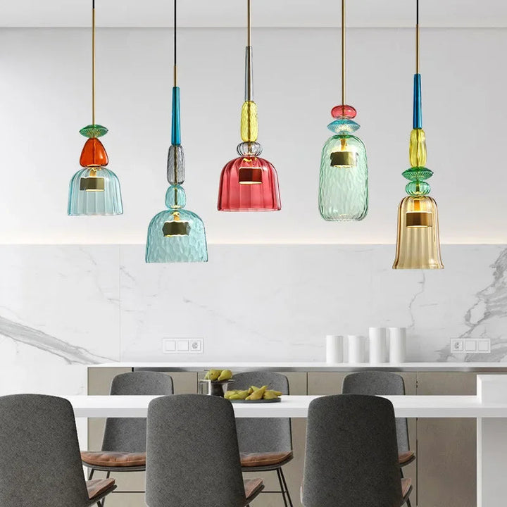 Regulowana kolorowa lampa wisząca