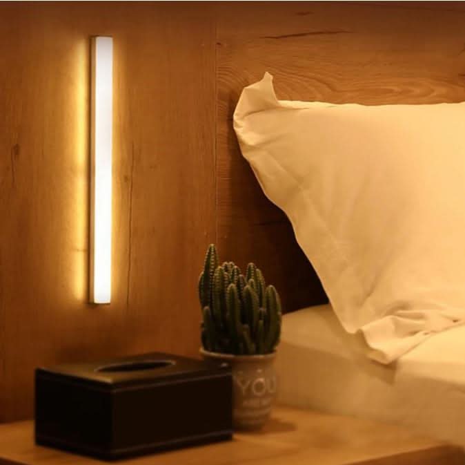 Listwa LED z czujnikiem ruchu | Bezprzewodowa lampka nocna o ciepłym świetle