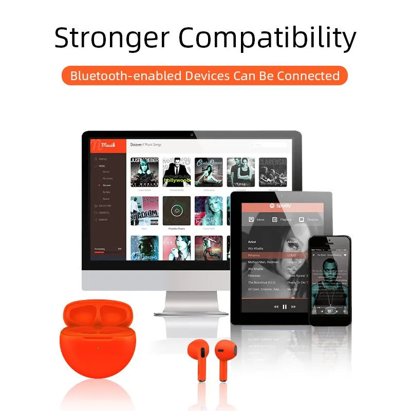 Słuchawki douszne Air PRO6 | Bezprzewodowe słuchawki Bluetooth