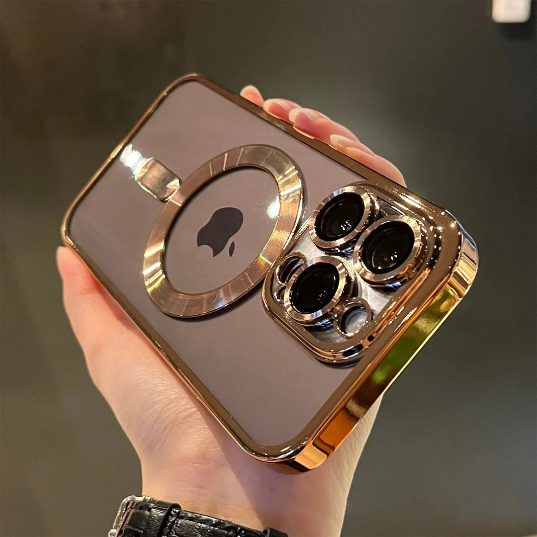 MagPlating | Magnetyczne Etui na Telefon Odporne na Zarysowania z Premium Metalicznym Wykończeniem