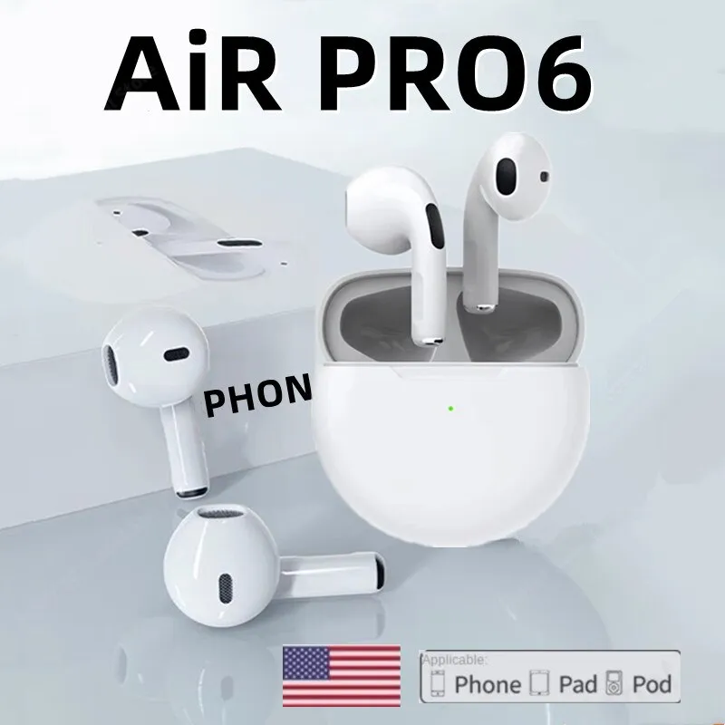 Słuchawki douszne Air PRO6 | Bezprzewodowe słuchawki Bluetooth