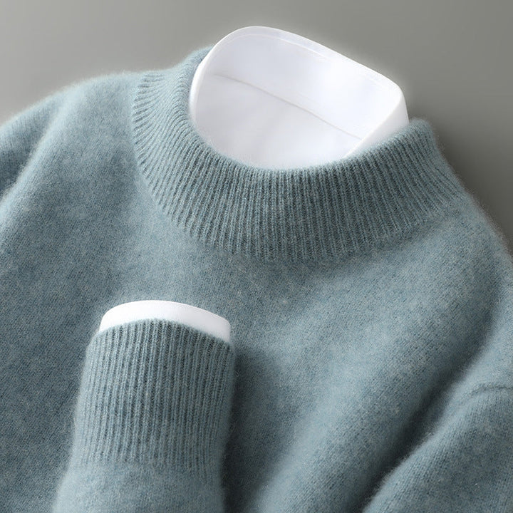 Elegancki damski sweter z kaszmiru ze stójką