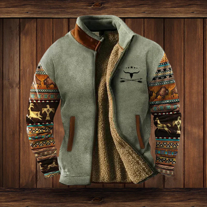 Męski płaszcz zimowy | Ciepły i wytrzymały | Design w stylu vintage | Styl outdoorowy