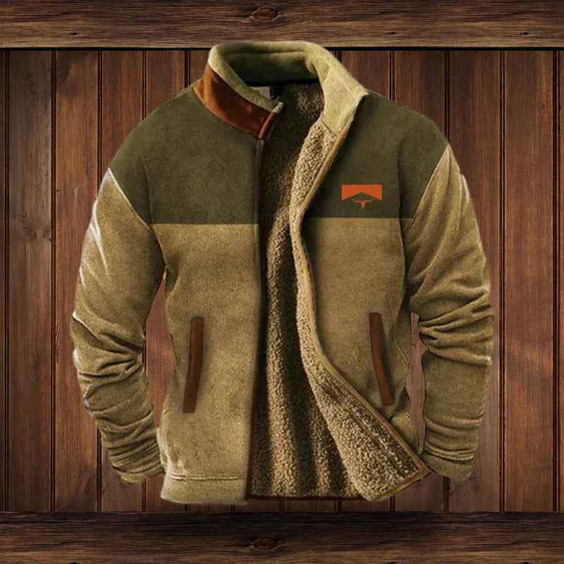 Męski płaszcz zimowy | Ciepły i wytrzymały | Design w stylu vintage | Styl outdoorowy