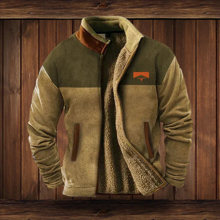 Męski płaszcz zimowy | Ciepły i wytrzymały | Design w stylu vintage | Styl outdoorowy