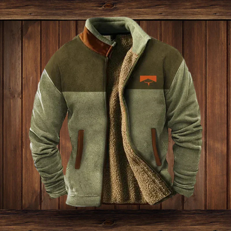 Męski płaszcz zimowy | Ciepły i wytrzymały | Design w stylu vintage | Styl outdoorowy