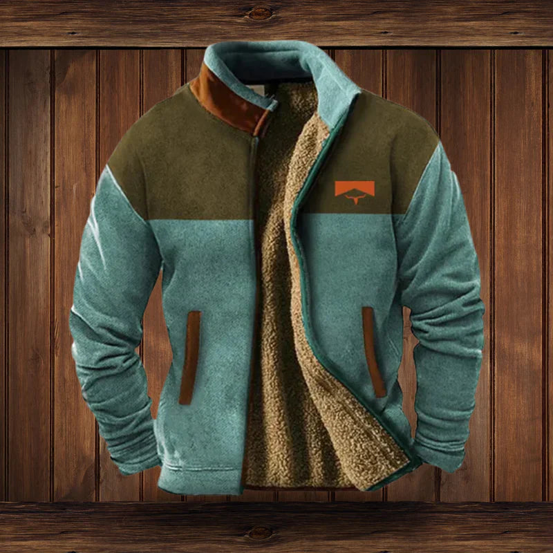 Męski płaszcz zimowy | Ciepły i wytrzymały | Design w stylu vintage | Styl outdoorowy