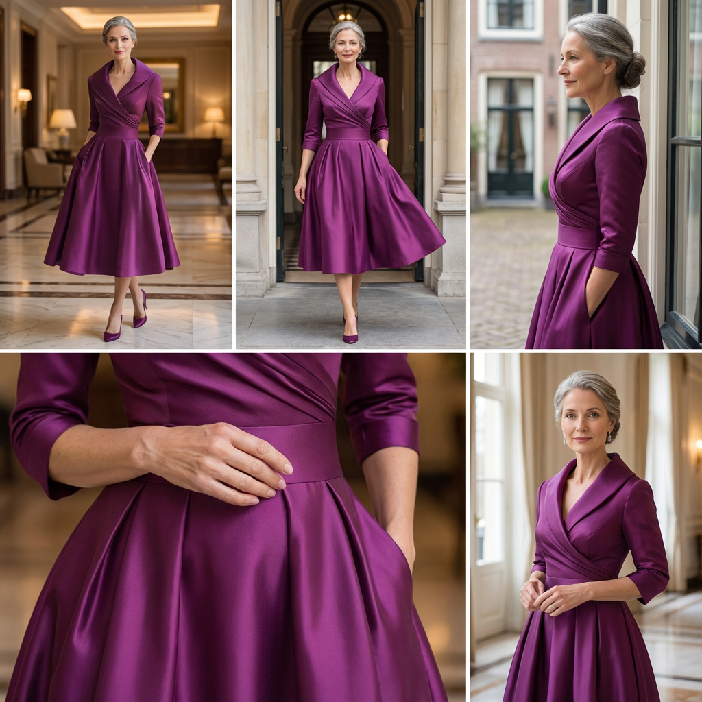 Sukienka midi damska | Elegancki i ponadczasowy fason w linii A