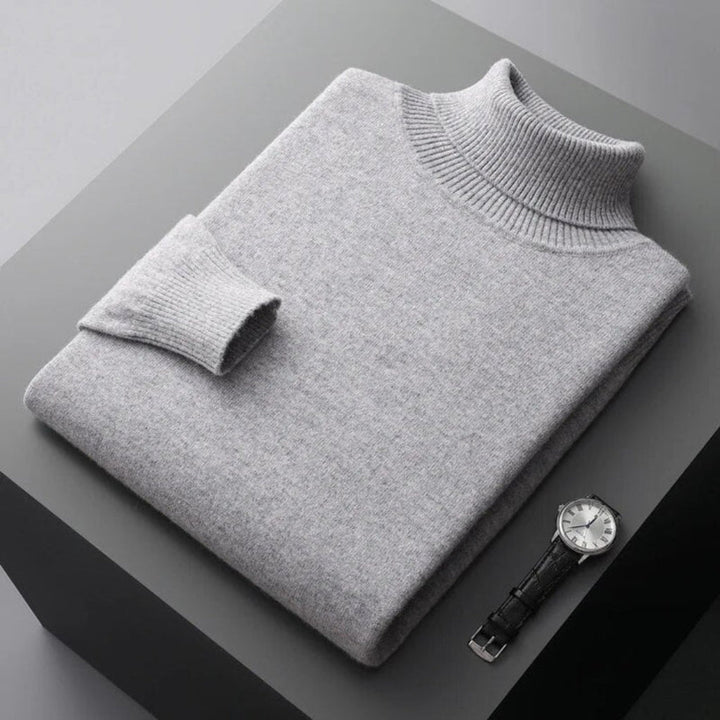 Męski sweter z golfem