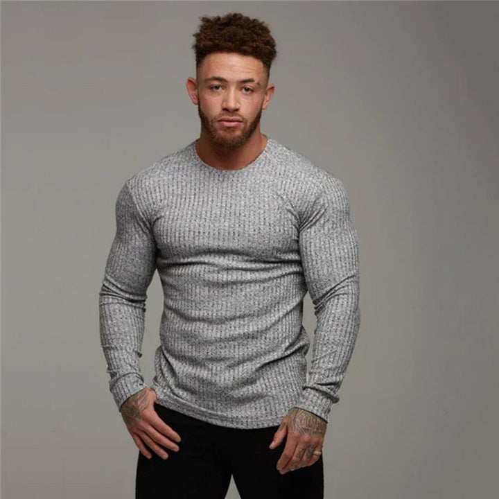 Sweter z cienkiej wełny  Elegancki styl casualowy