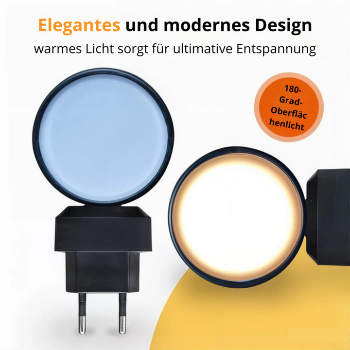 Lampka nocna w stylu Bauhaus – ściemnialne światło LED