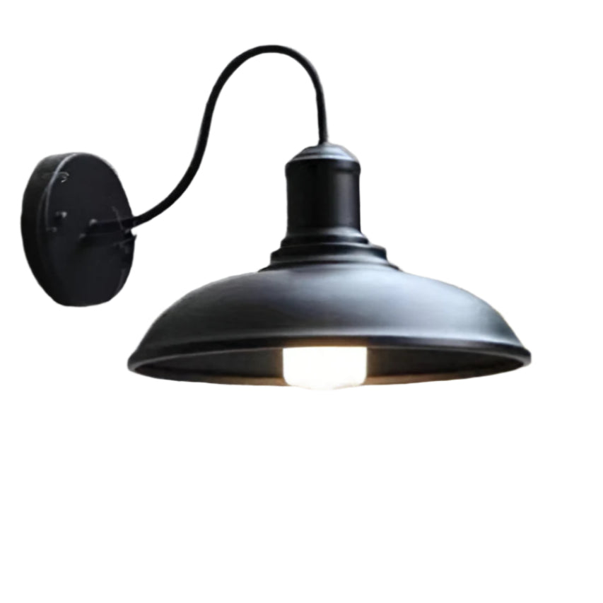 Zewnętrzna lampa ścienna z żelaza w stylu vintage industrialnym LED 1 punkt świetlny
