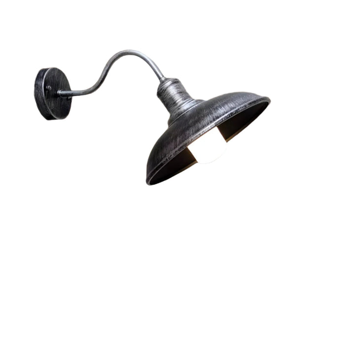 Zewnętrzna lampa ścienna z żelaza w stylu vintage industrialnym LED 1 punkt świetlny