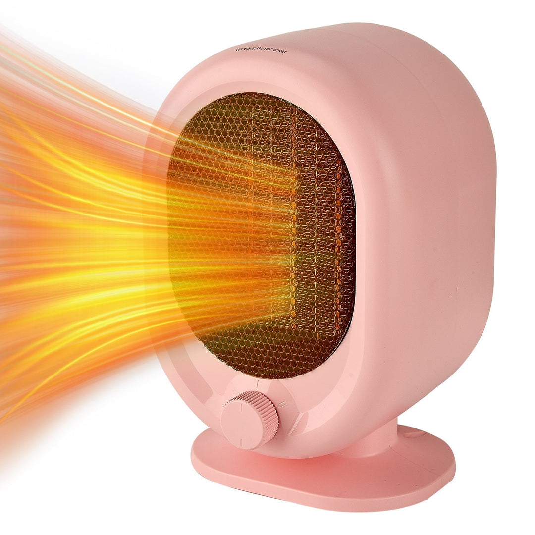 Elegancki różowy termowentylator z termostatem