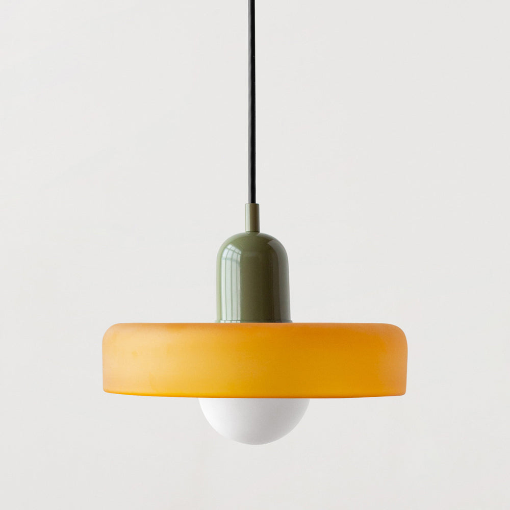 Kolorowa lampa wisząca w stylu Bauhaus - StiloGlas