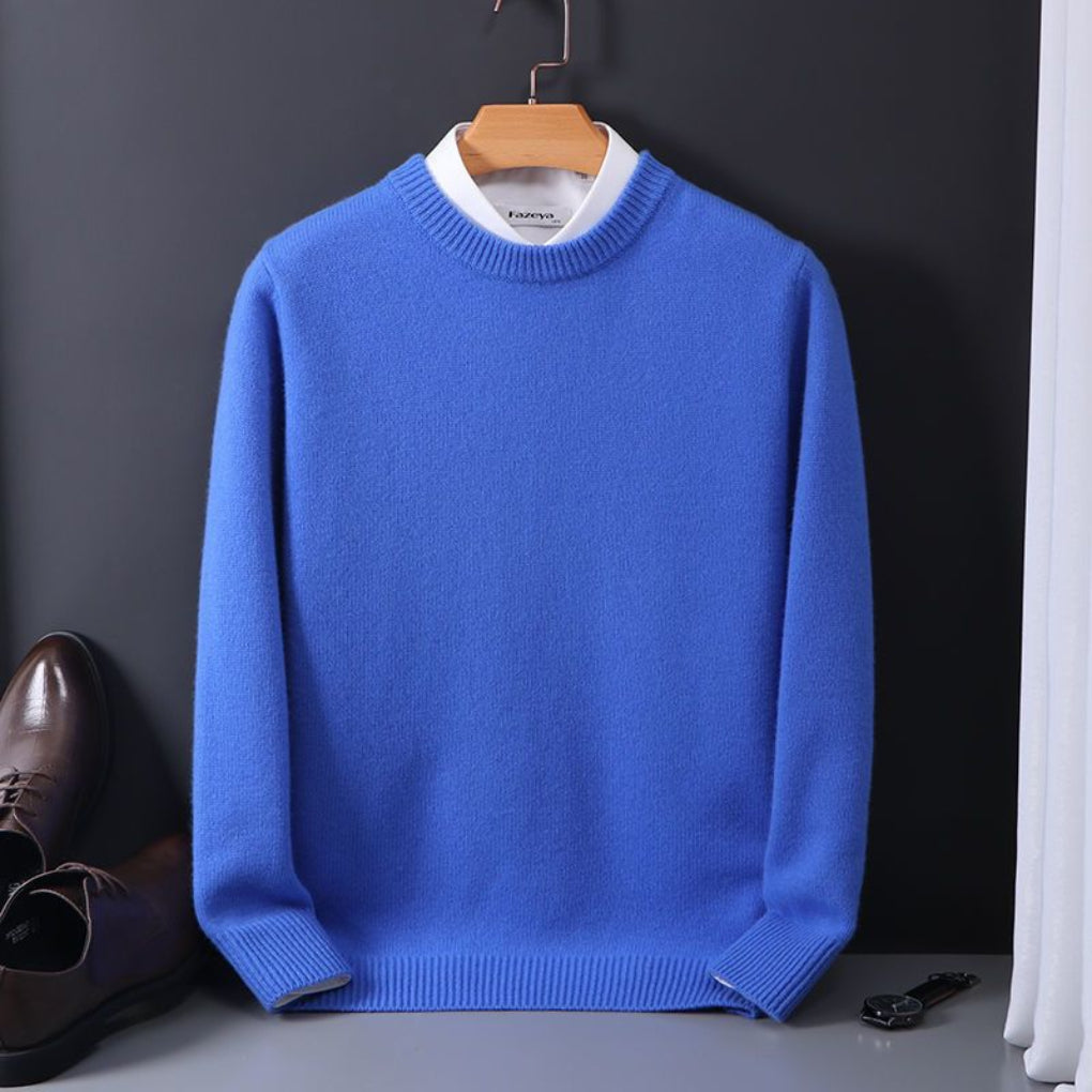 Męski Oversized sweter z finezyjnej wełny