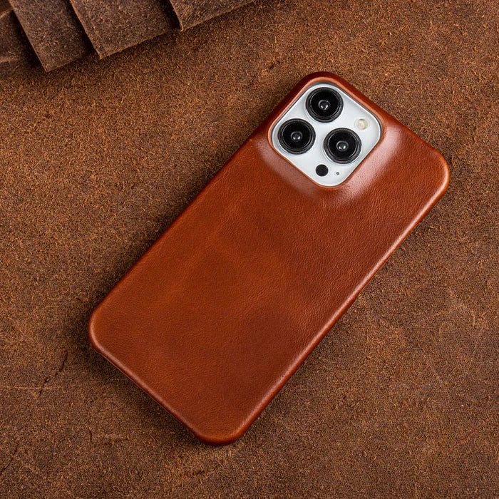 Skórzane etui na iPhone'a z ochroną antyuderzeniową