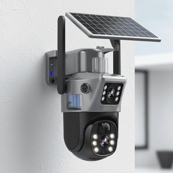 DualGuard Solar 4K – bezprzewodowa kamera bezpieczeństwa z panelem słonecznym i widokiem 360°