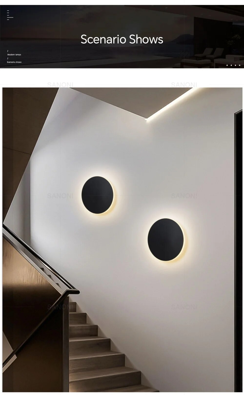 Nowoczesna lampa ścienna LED – Lumeo