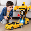 Zdalnie sterowany transformujący samochód-robot zabawka