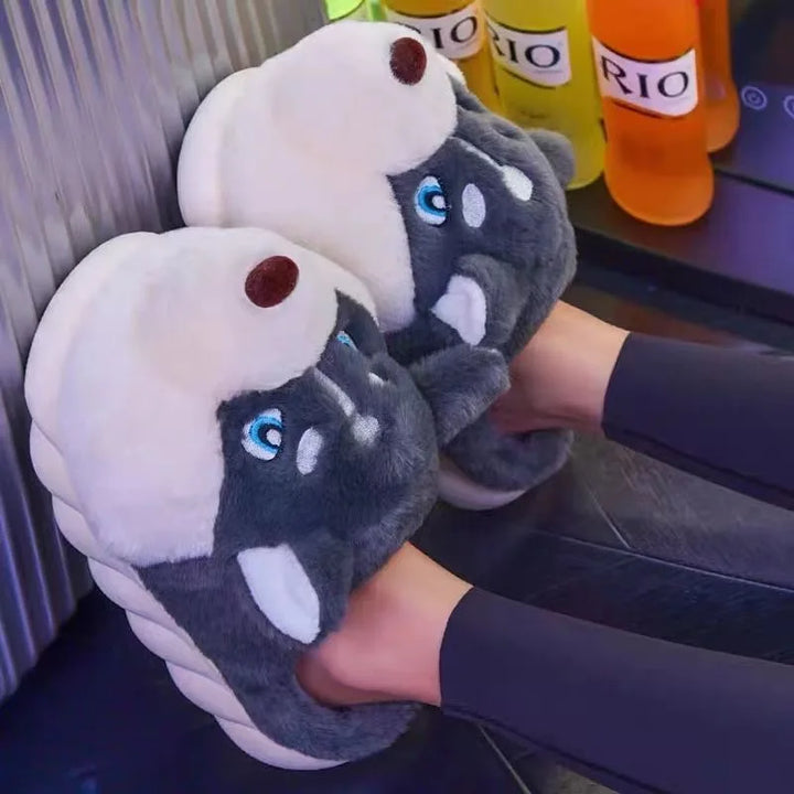 Urocze damskie kapcie husky – Novi