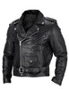 Skórzana kurtka motocyklowa męska slim fit ze stójką - Ryder