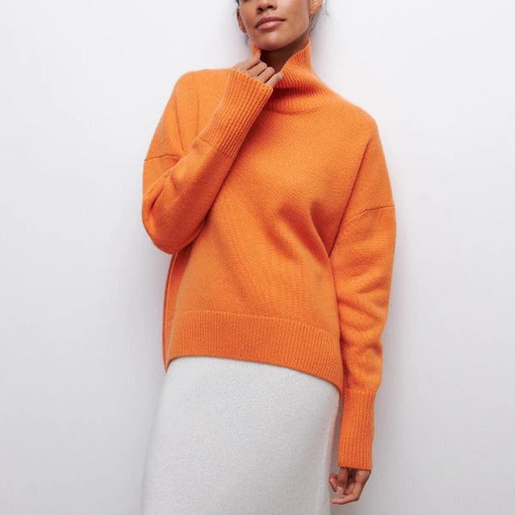 Sweter z wysokim kołnierzem dla kobiet – Zimowy Staple