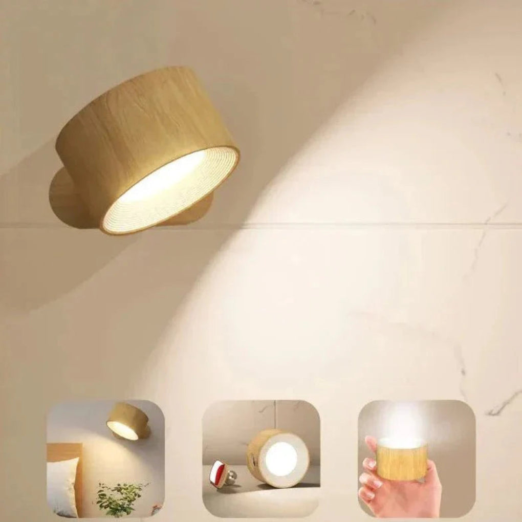 Magnetyczna i bezprzewodowa lampa ścienna