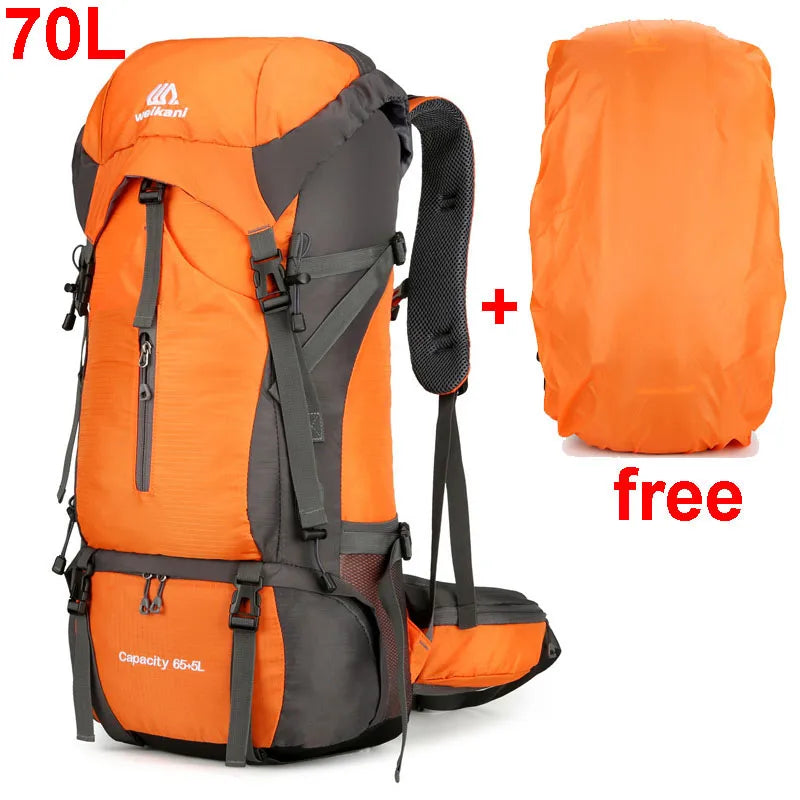 Alpivento 70L Plecak Trekkingowy | Wodoodporny Plecak Turystyczny z Osłoną Przeciwdeszczową | Duży Plecak Outdoorowy do Wędrówek, Wspinaczki i Podróży  Marka: