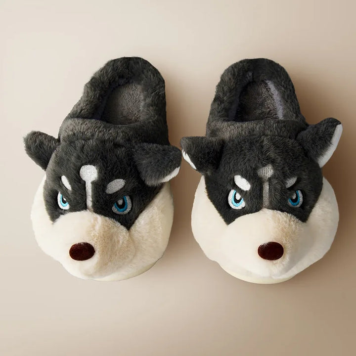 Urocze damskie kapcie husky – Novi
