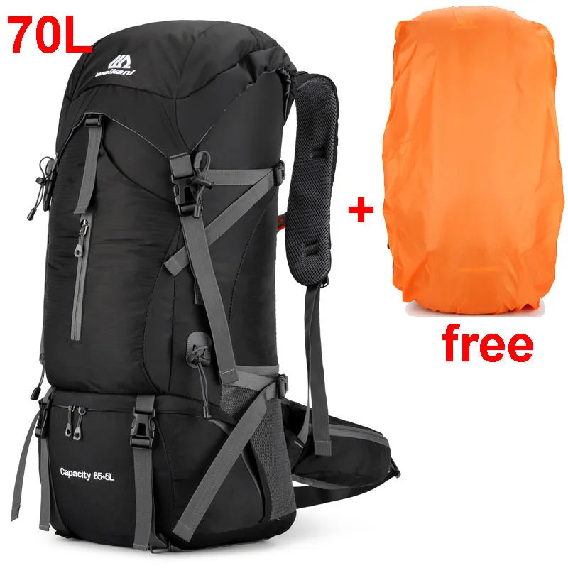 Alpivento 70L Plecak Trekkingowy | Wodoodporny Plecak Turystyczny z Osłoną Przeciwdeszczową | Duży Plecak Outdoorowy do Wędrówek, Wspinaczki i Podróży  Marka: