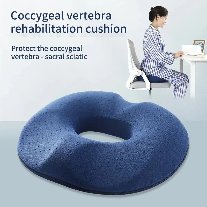 OrthoRelax | Poduszka ortopedyczna z pianki memory | Ulga dla kości ogonowej i kręgosłupa | Ergonomiczna i wygodna