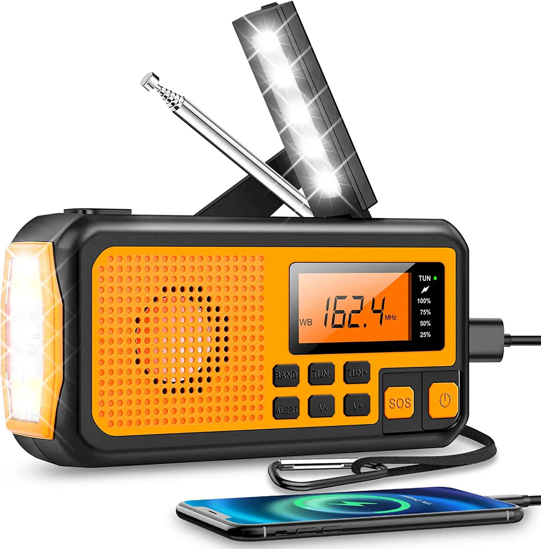 Wielofunkcyjne radio awaryjne z opcjami ładowania - SafeSignal