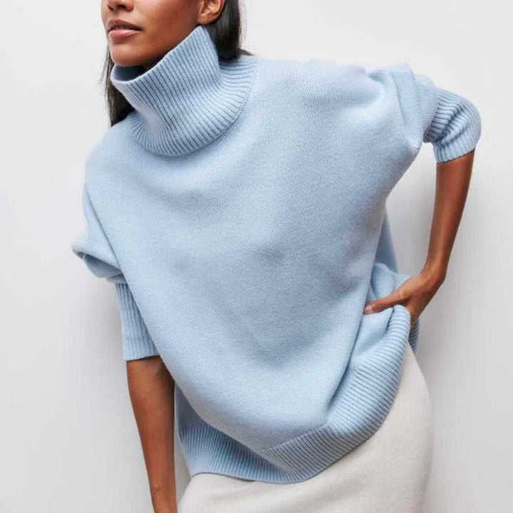 Sweter z wysokim kołnierzem dla kobiet – Zimowy Staple