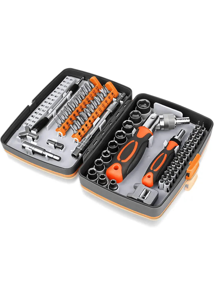Zestaw wkrętaków z grzechotką 68 w 1 z magnetycznymi bitami i przedłużką – FortiDrive