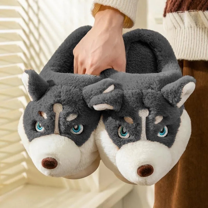 Urocze damskie kapcie husky – Novi