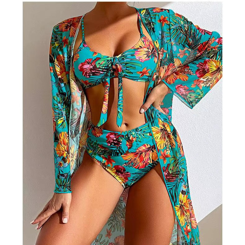 Bikini z wysokim stanem i narzutką – Amira