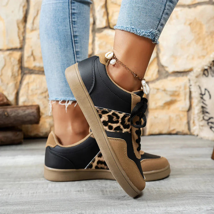 Adrianna - Damskie sneakersy z motywem panterki