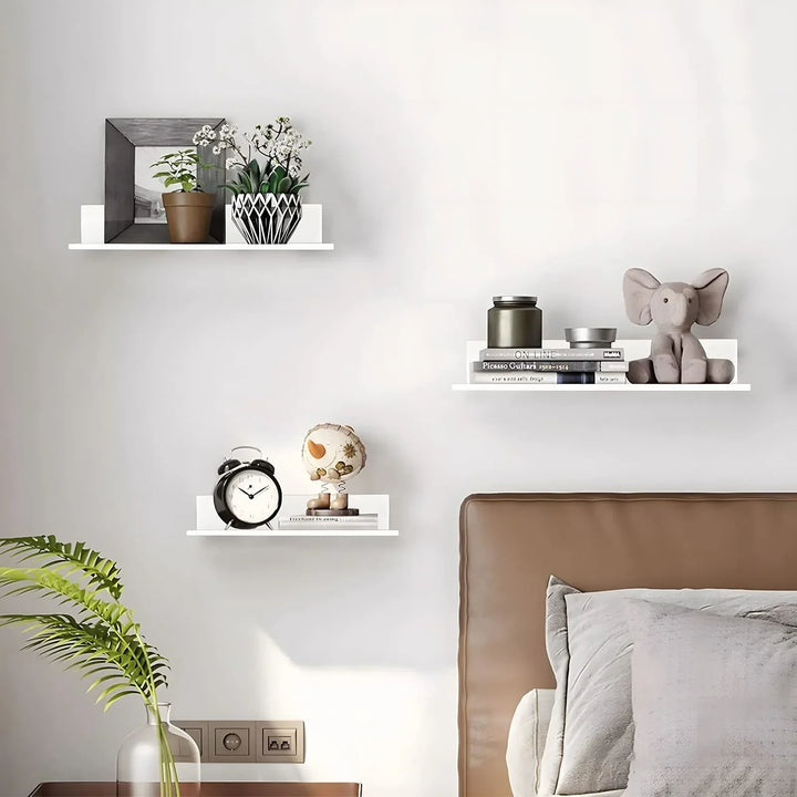 Metallura | Metalowa Półka Ścienna | Półka Wisząca 30/40/50 cm | Rozwiązanie Oszczędzające Miejsce do Łazienki, Kuchni i Sypialni