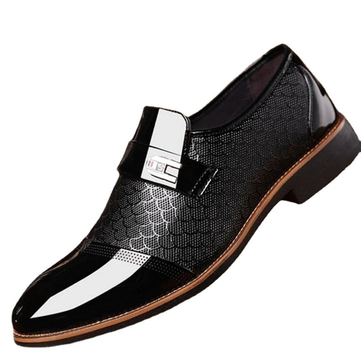 Stylowe błyszczące buty męskie - Hudson
