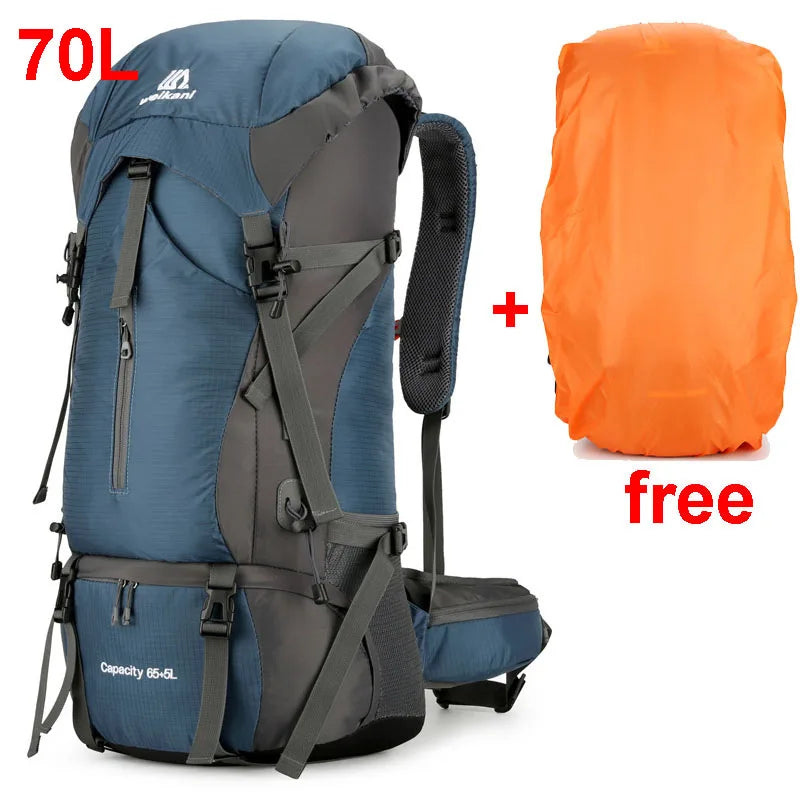 Alpivento 70L Plecak Trekkingowy | Wodoodporny Plecak Turystyczny z Osłoną Przeciwdeszczową | Duży Plecak Outdoorowy do Wędrówek, Wspinaczki i Podróży  Marka: