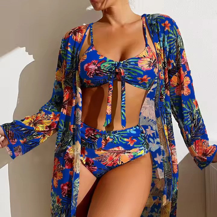 Bikini z wysokim stanem i narzutką – Amira