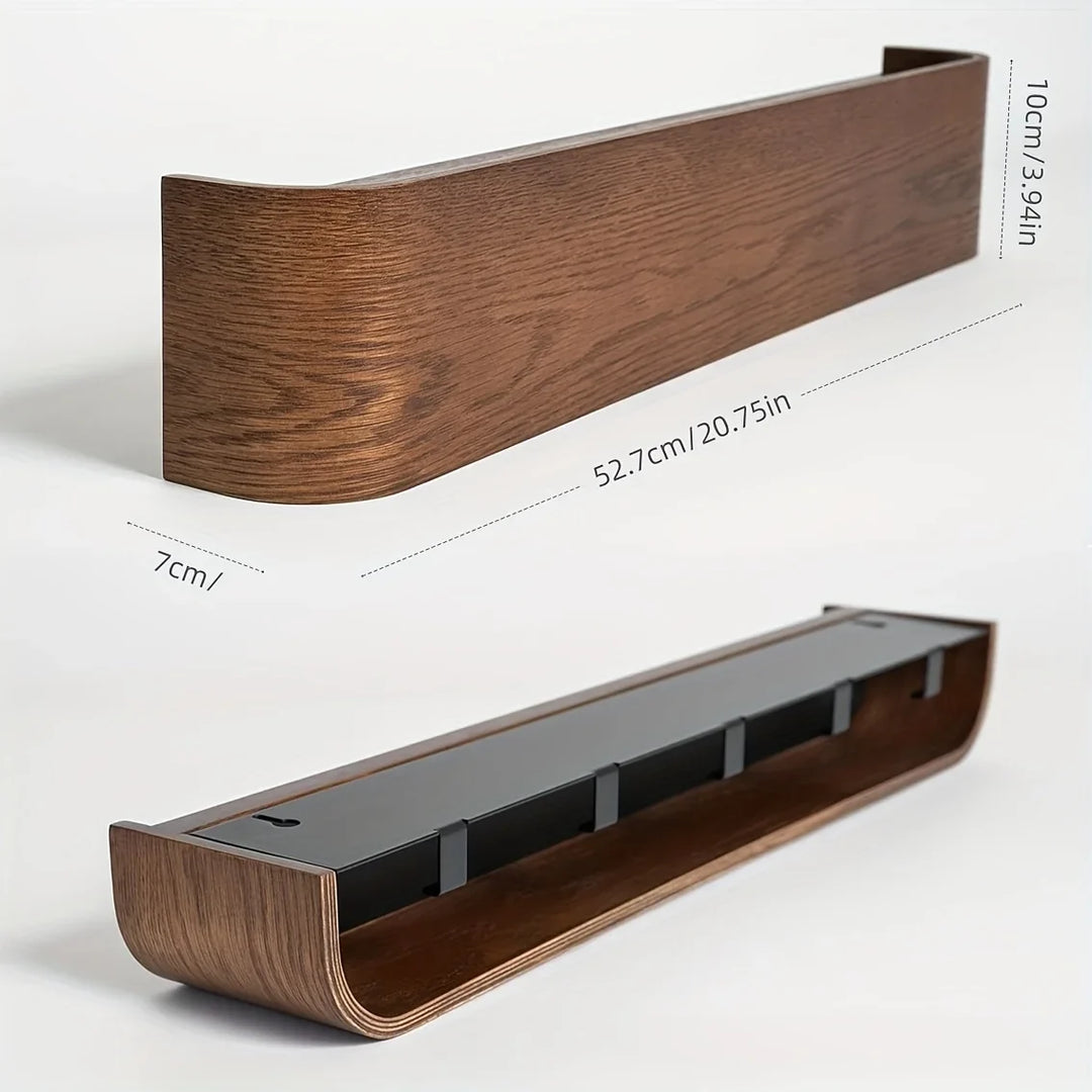 NordicHide Rack wieszak ścienny z półką i ukrytymi haczykami