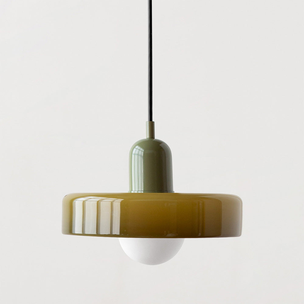 Kolorowa lampa wisząca w stylu Bauhaus - StiloGlas